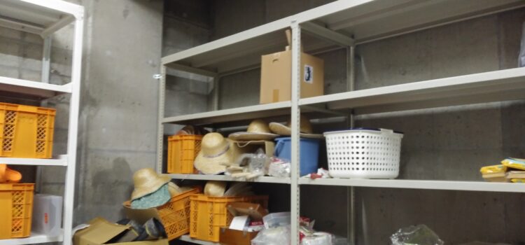 棚の撤去をしました。